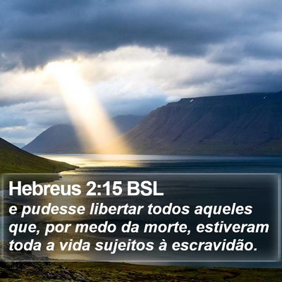 Hebreus 2:15 BSL Bible Verse Image