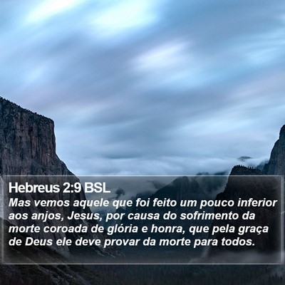Hebreus 2:9 BSL Bible Verse Image
