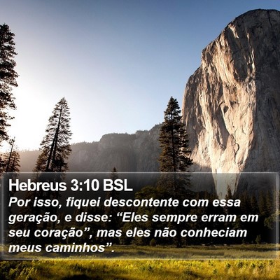 Hebreus 3:10 BSL Bible Verse Image