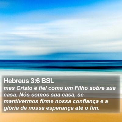 Hebreus 3:6 BSL Bible Verse Image