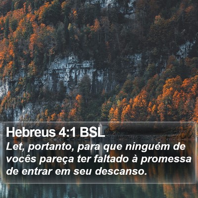 Hebreus 4:1 BSL Bible Verse Image