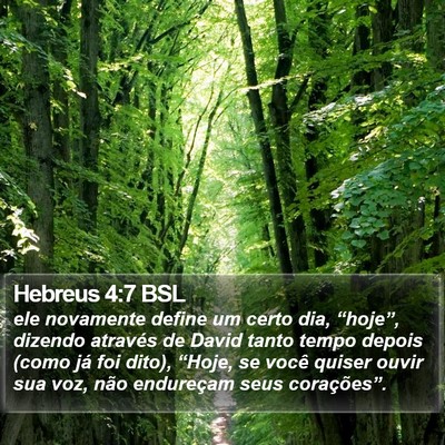 Hebreus 4:7 BSL Bible Verse Image