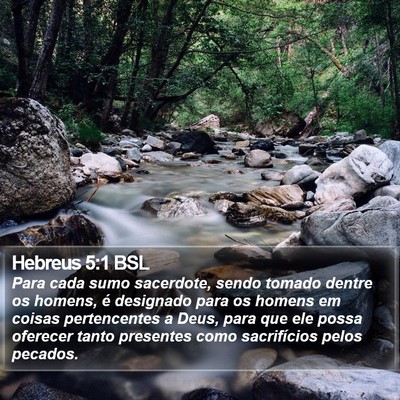 Hebreus 5:1 BSL Bible Verse Image