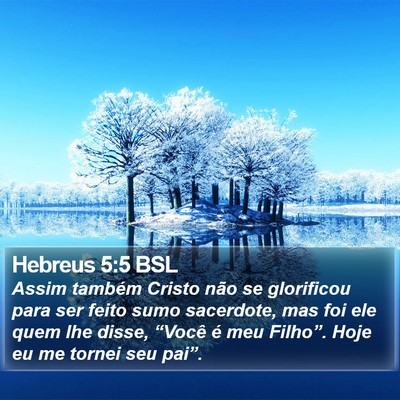 Hebreus 5:5 BSL Bible Verse Image