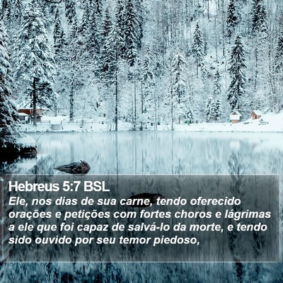 Hebreus 5:7 BSL Bible Verse Image