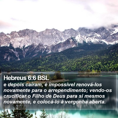 Hebreus 6:6 BSL Bible Verse Image