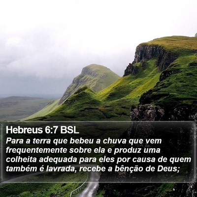 Hebreus 6:7 BSL Bible Verse Image