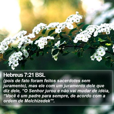 Hebreus 7:21 BSL Bible Verse Image