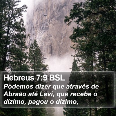 Hebreus 7:9 BSL Bible Verse Image