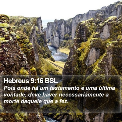 Hebreus 9:16 BSL Bible Verse Image