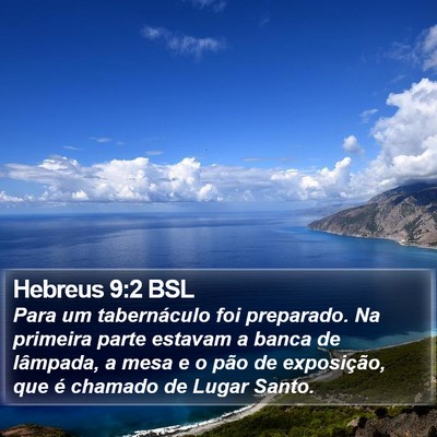 Hebreus 9:2 BSL Bible Verse Image
