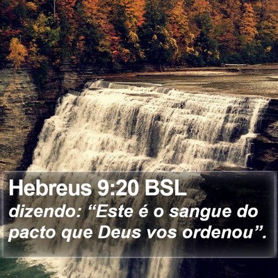 Hebreus 9:20 BSL Bible Verse Image
