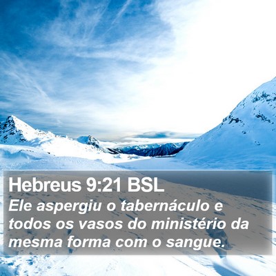 Hebreus 9:21 BSL Bible Verse Image