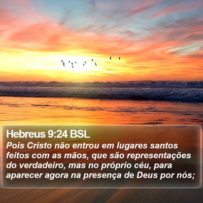 Hebreus 9:24 BSL Bible Verse Image