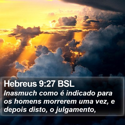 Hebreus 9:27 BSL Bible Verse Image