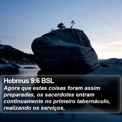 Hebreus 9:6 BSL Bible Verse Image
