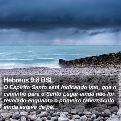 Hebreus 9:8 BSL Bible Verse Image