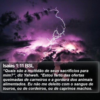 Isaías 1:11 BSL Bible Verse Image