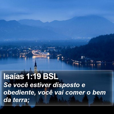 Isaías 1:19 BSL Bible Verse Image
