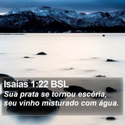 Isaías 1:22 BSL Bible Verse Image