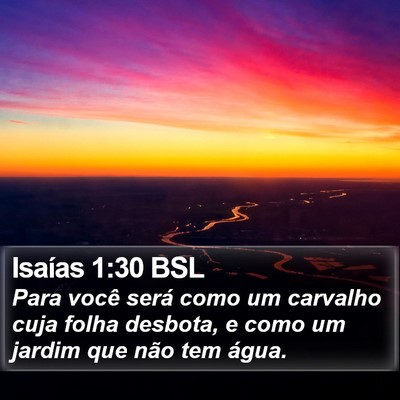 Isaías 1:30 BSL Bible Verse Image