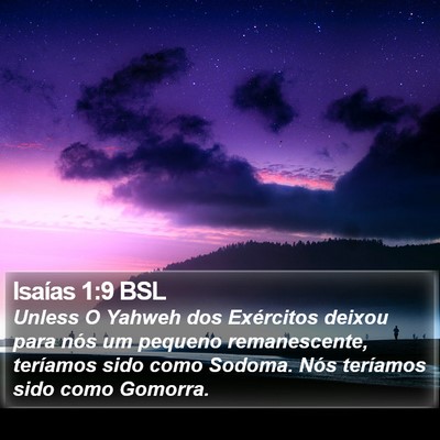 Isaías 1:9 BSL Bible Verse Image