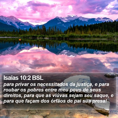 Isaías 10:2 BSL Bible Verse Image