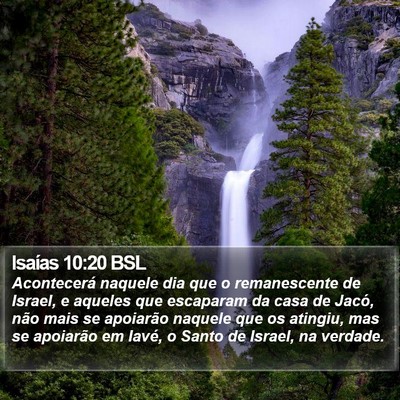 Isaías 10:20 BSL Bible Verse Image