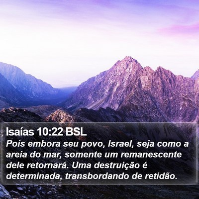 Isaías 10:22 BSL Bible Verse Image