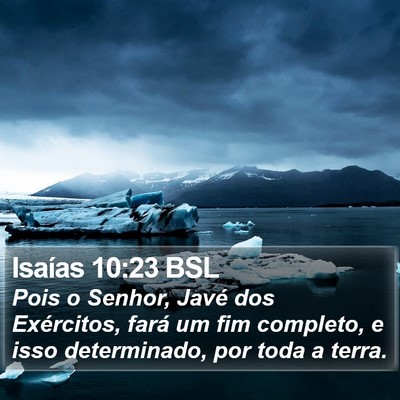 Isaías 10:23 BSL Bible Verse Image