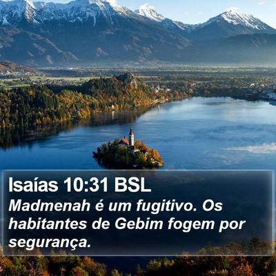 Isaías 10:31 BSL Bible Verse Image