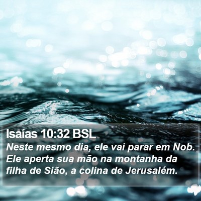 Isaías 10:32 BSL Bible Verse Image