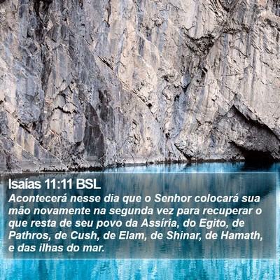 Isaías 11:11 BSL Bible Verse Image