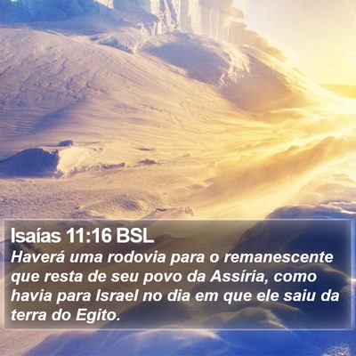 Isaías 11:16 BSL Bible Verse Image