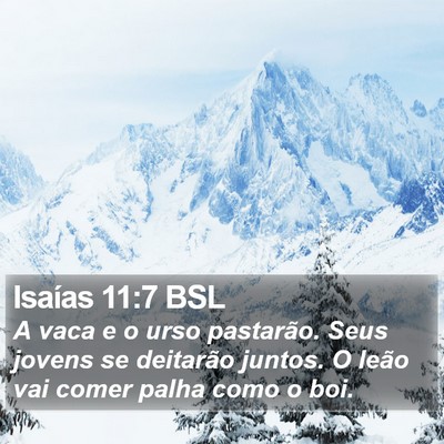Isaías 11:7 BSL Bible Verse Image