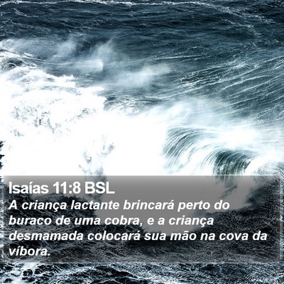 Isaías 11:8 BSL Bible Verse Image