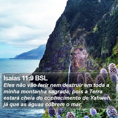Isaías 11:9 BSL Bible Verse Image