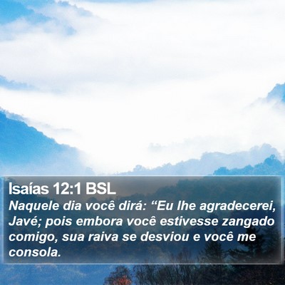 Isaías 12:1 BSL Bible Verse Image