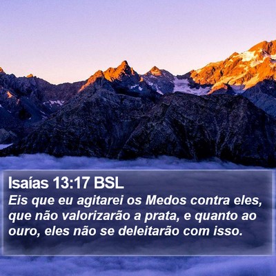 Isaías 13:17 BSL Bible Verse Image
