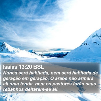 Isaías 13:20 BSL Bible Verse Image