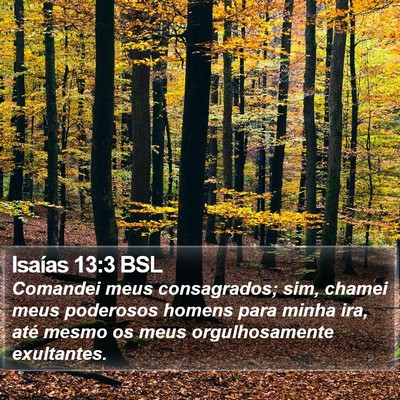 Isaías 13:3 BSL Bible Verse Image