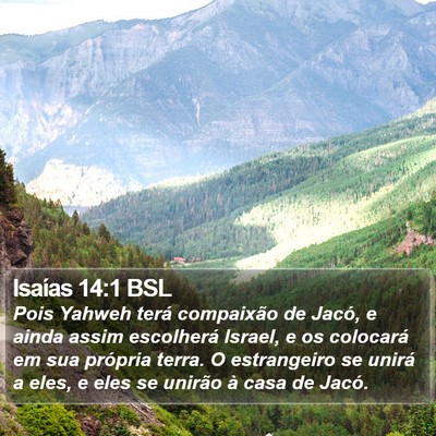 Isaías 14:1 BSL Bible Verse Image