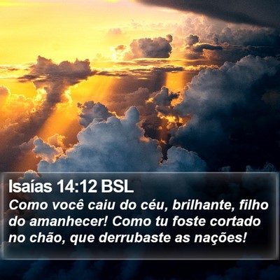 Isaías 14:12 BSL Bible Verse Image