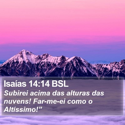 Isaías 14:14 BSL Bible Verse Image