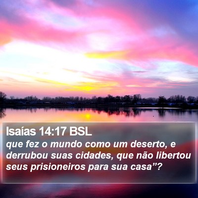 Isaías 14:17 BSL Bible Verse Image