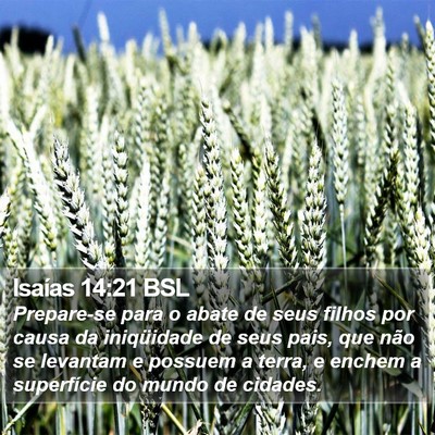 Isaías 14:21 BSL Bible Verse Image