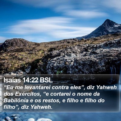Isaías 14:22 BSL Bible Verse Image