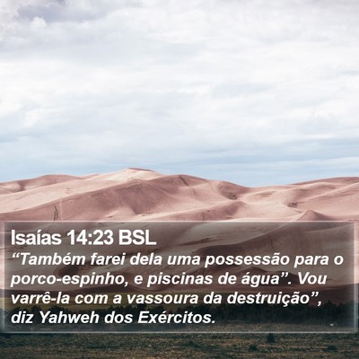 Isaías 14:23 BSL Bible Verse Image