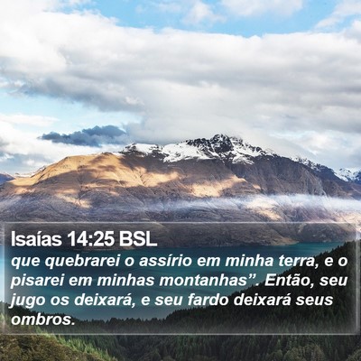 Isaías 14:25 BSL Bible Verse Image