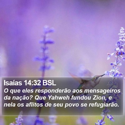 Isaías 14:32 BSL Bible Verse Image